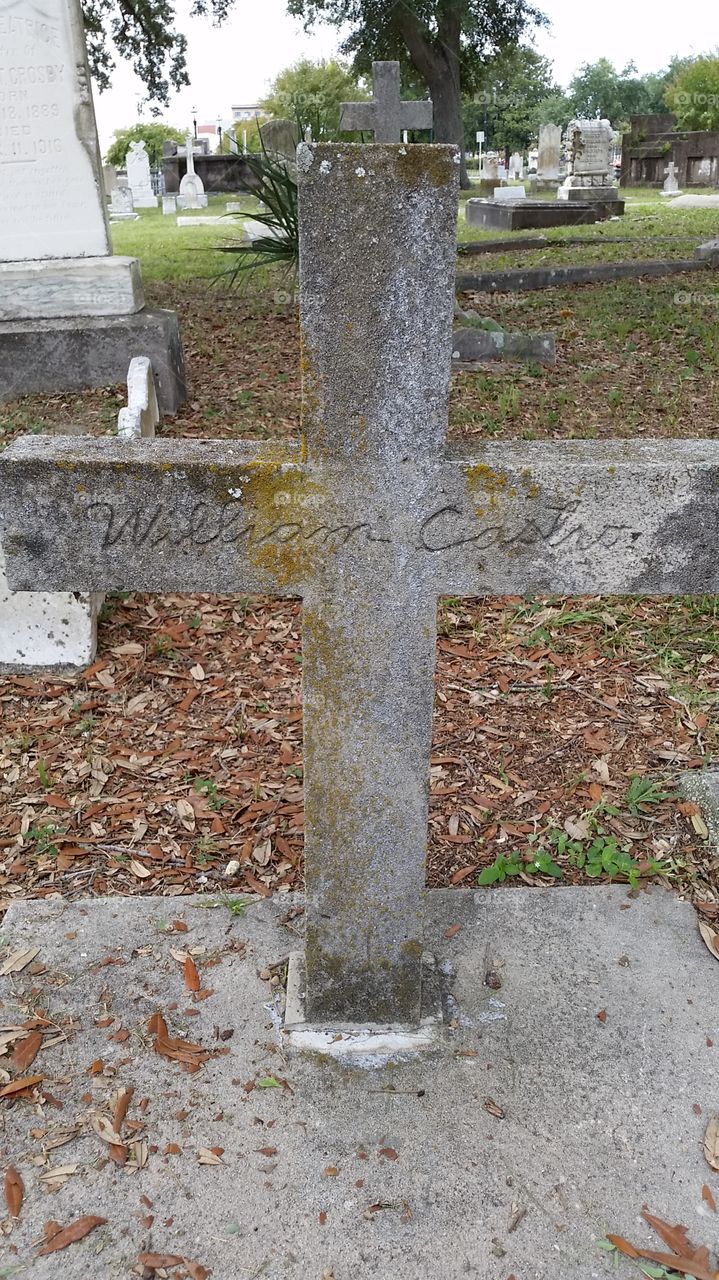 William. very old grave marked "William" written by hand. this was one of many at Barrancas National Cemetery at NAS Pensacola.