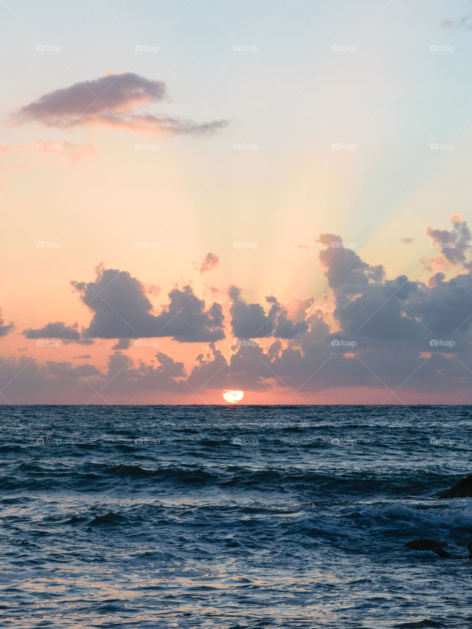 Dramatic sky at sunset