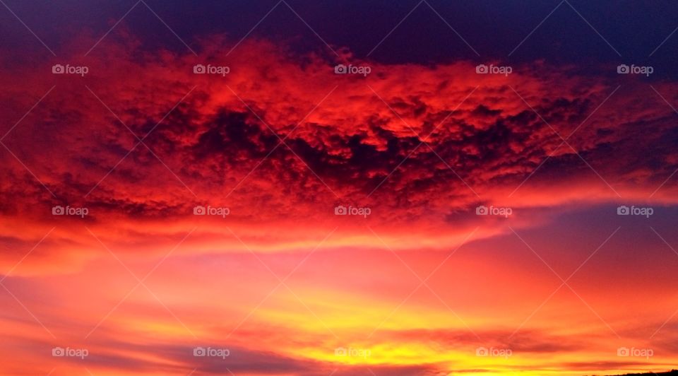 sky on fire