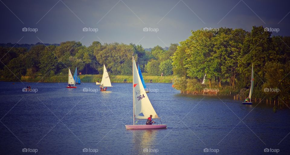 Sailing. Boat