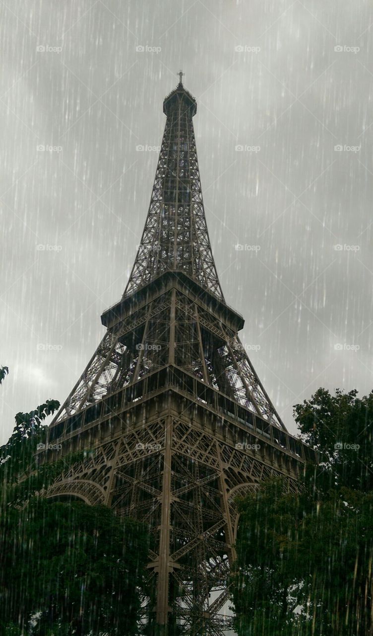 Paris France Rain