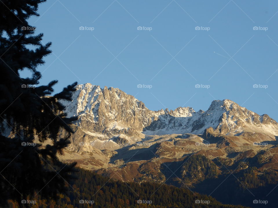 the Alps and its first snows