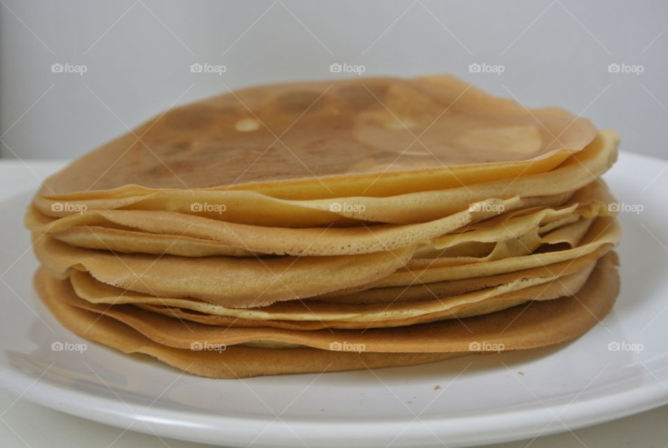 Homemade crepes