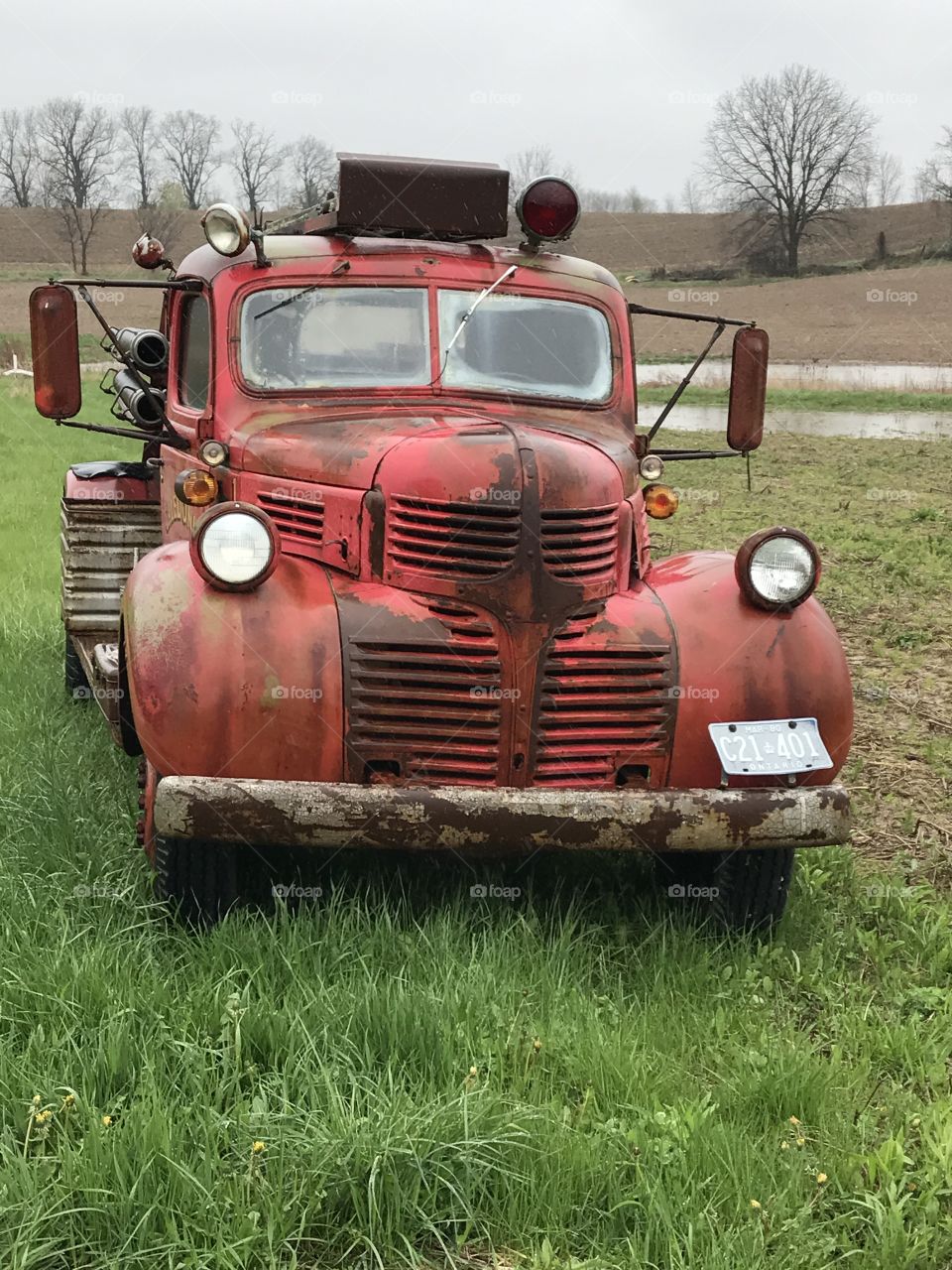 Antique fire truck 