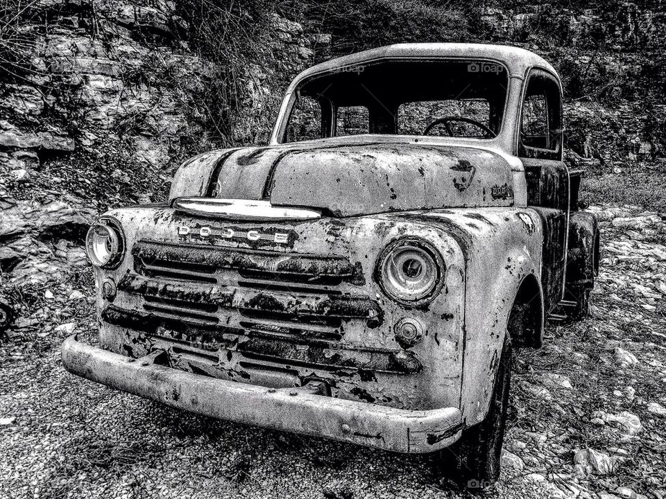 Old vintage antique Dodge truck