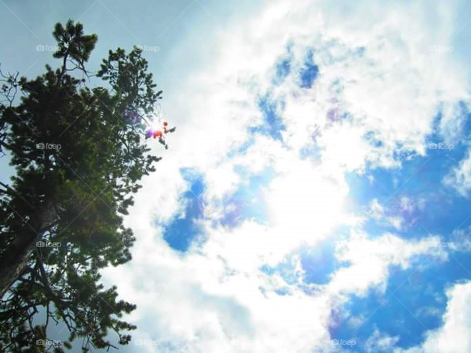 sunlight through clouds