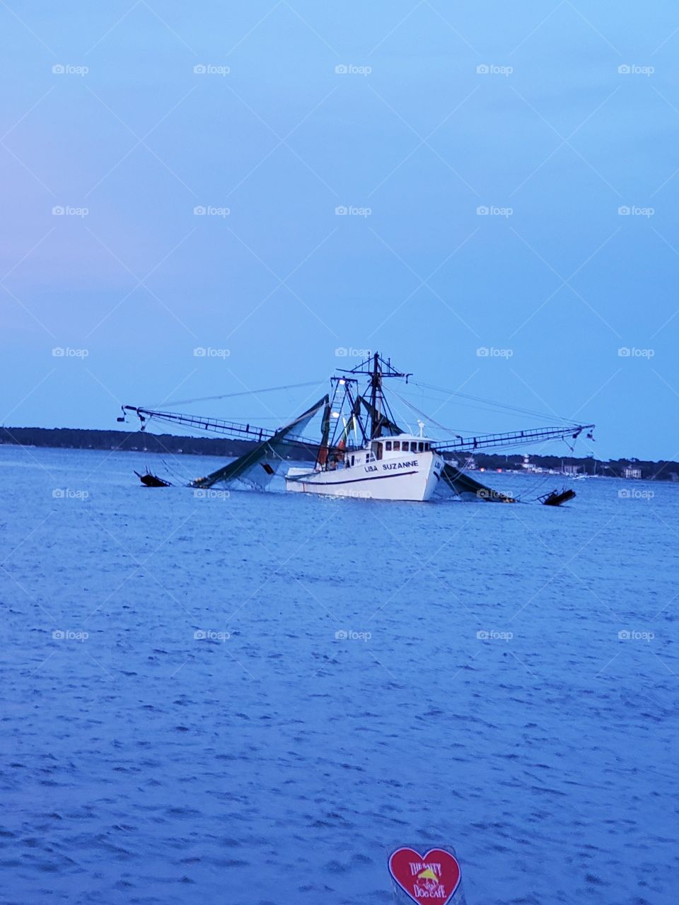 shrimp boat evening in SC