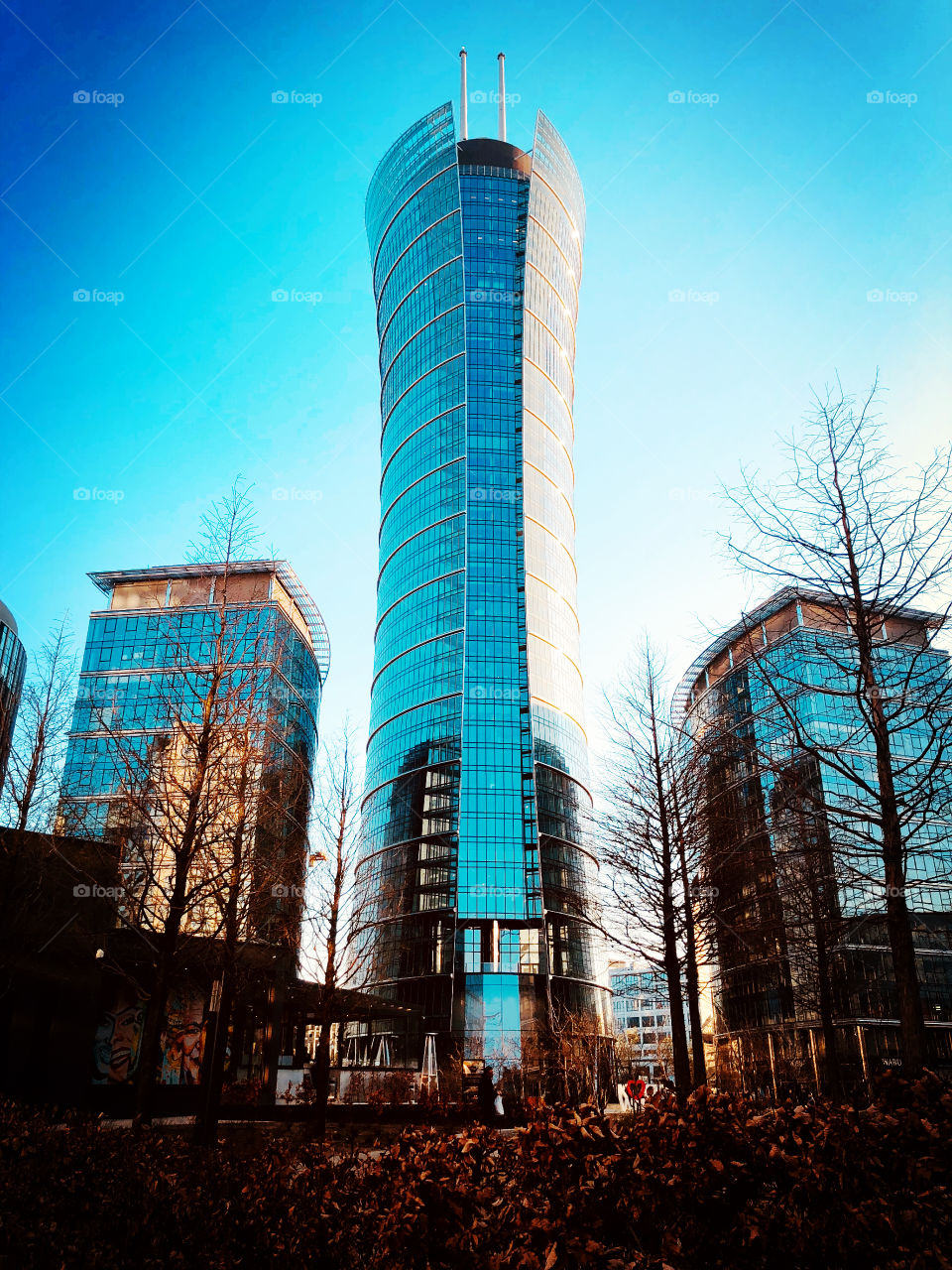 Modern Skyscraper in Warsaw Poland 
