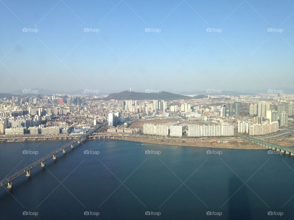 Ariel view of Seoul