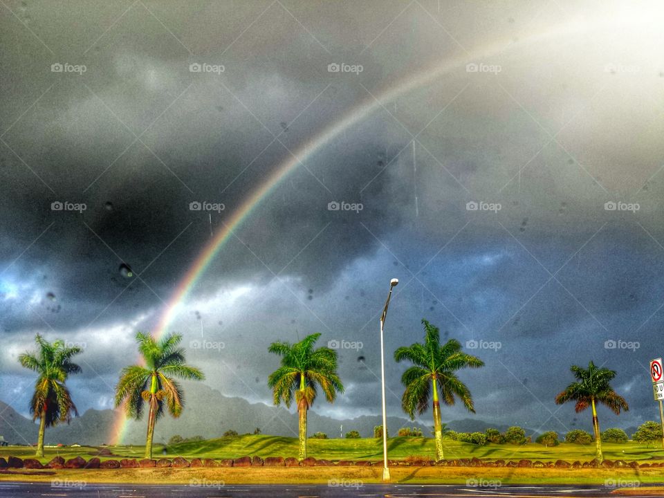 Double Rainbow! . On my way to work and saw this beauty. 