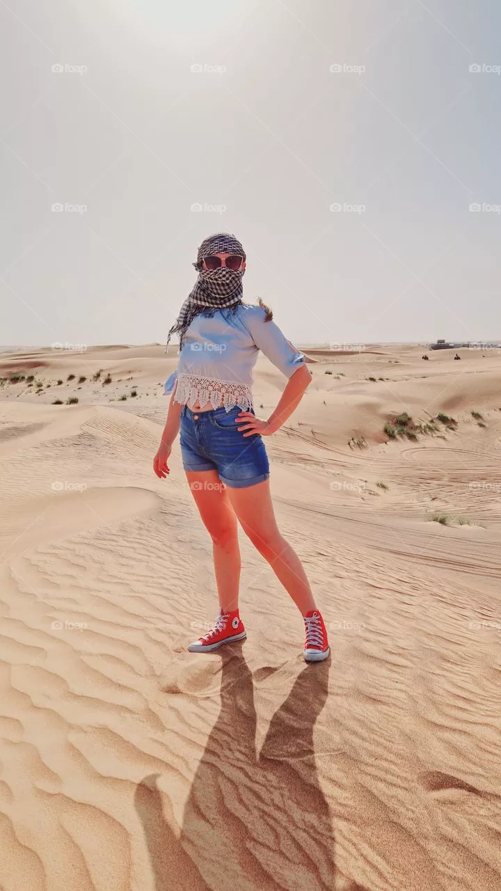 In the desert...