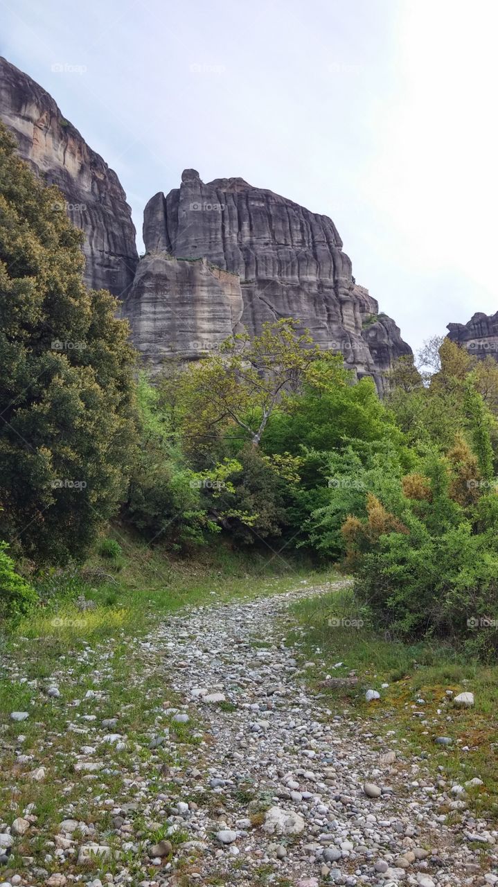 Meteora path Greece
