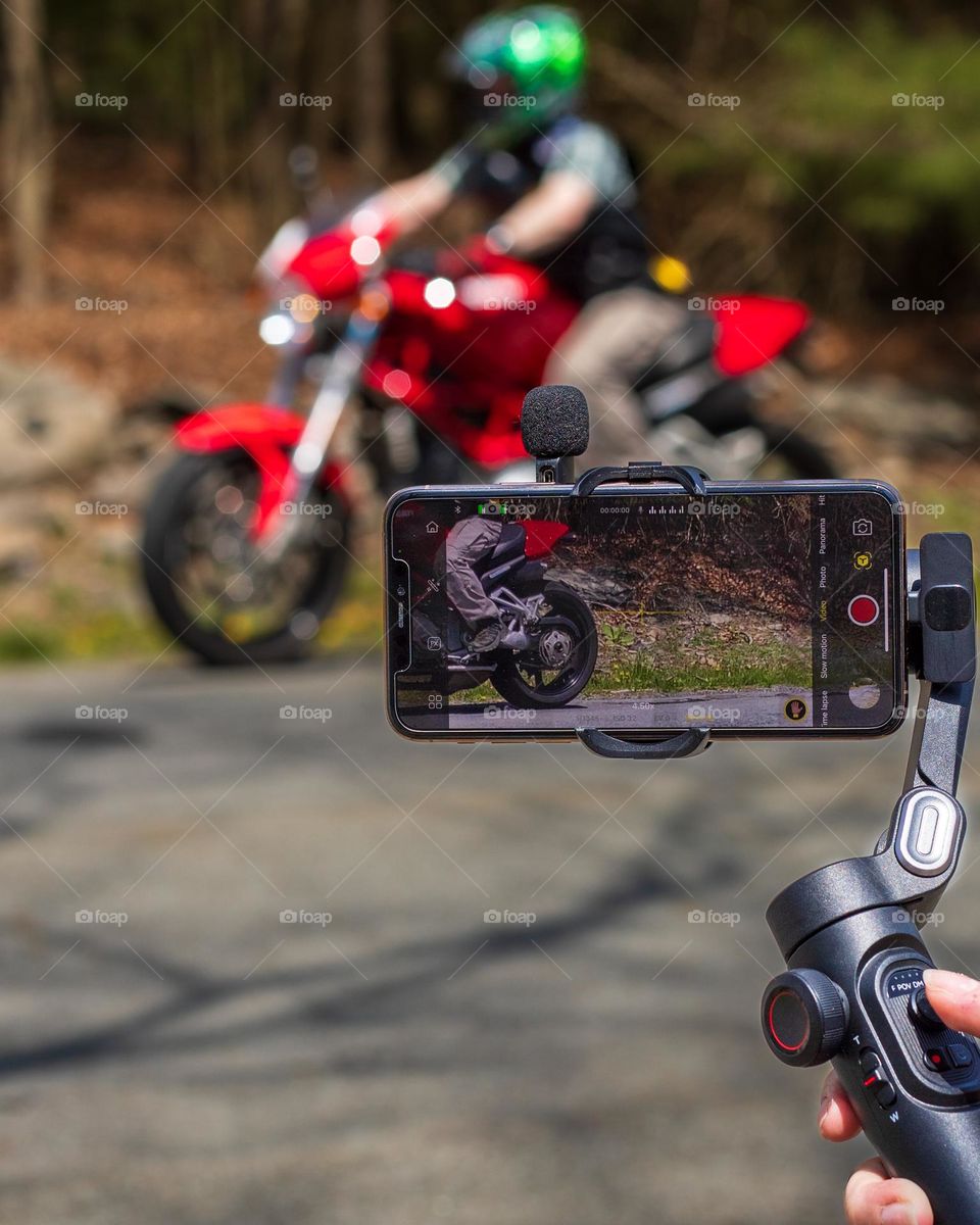 Motorcycle Video using Gimbal