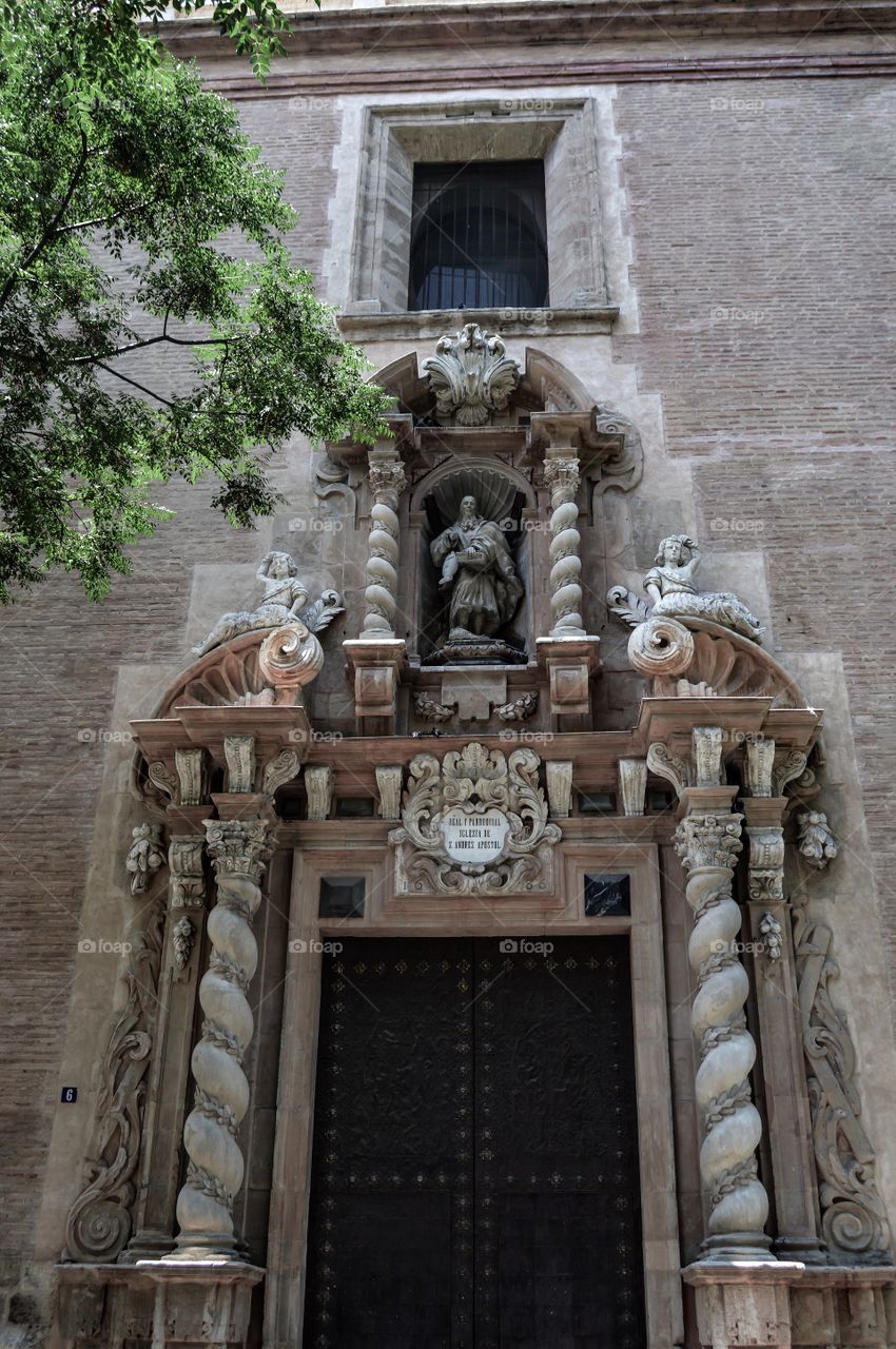 Iglesia San Juan de la Cruz. Portada de la Iglesia de San Juan de la Cruz (Valencia - Spain)