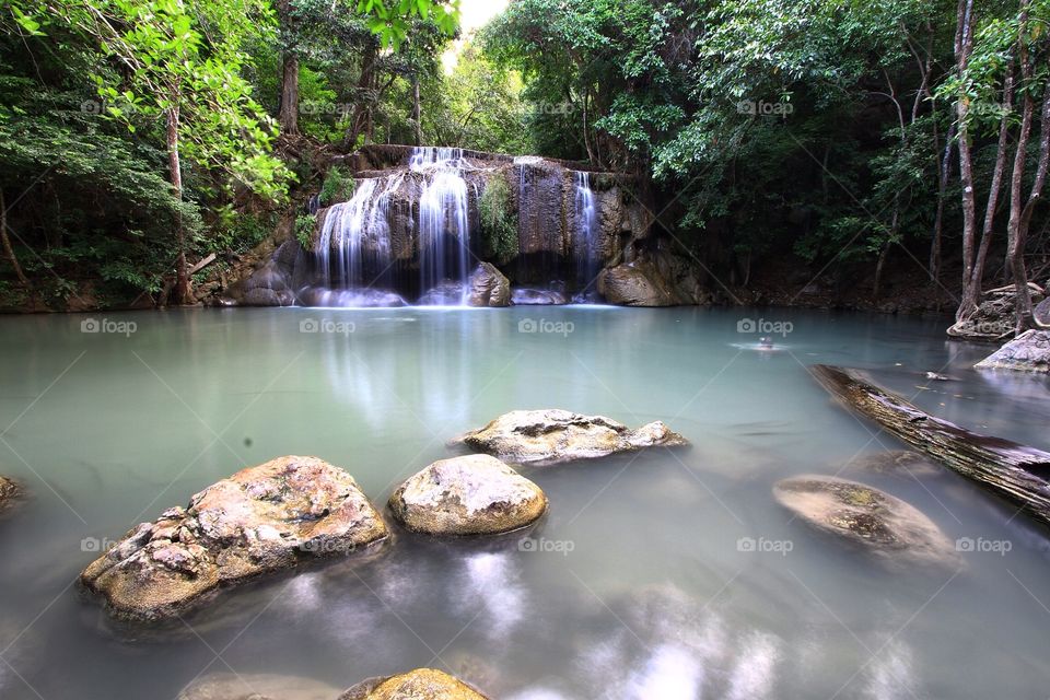 Waterfall at forest