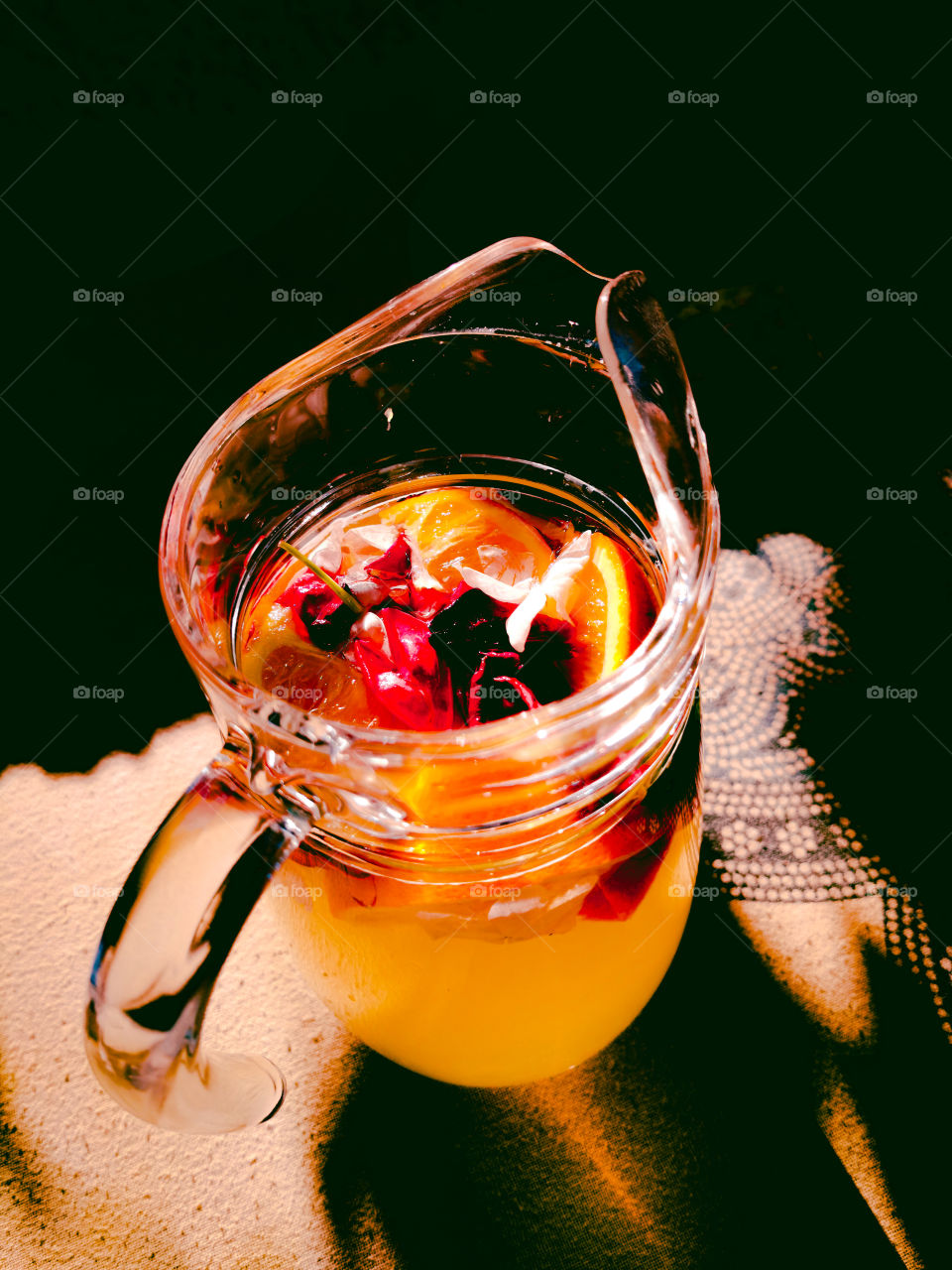 Pitcher with homemade limonade