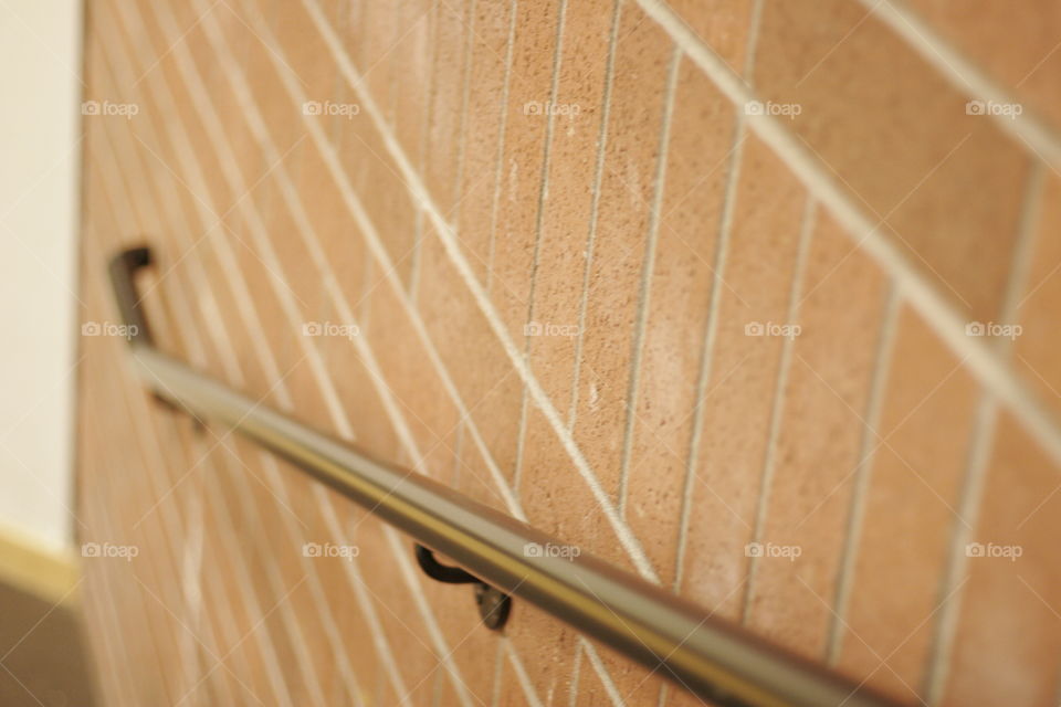 brick wall and railing
