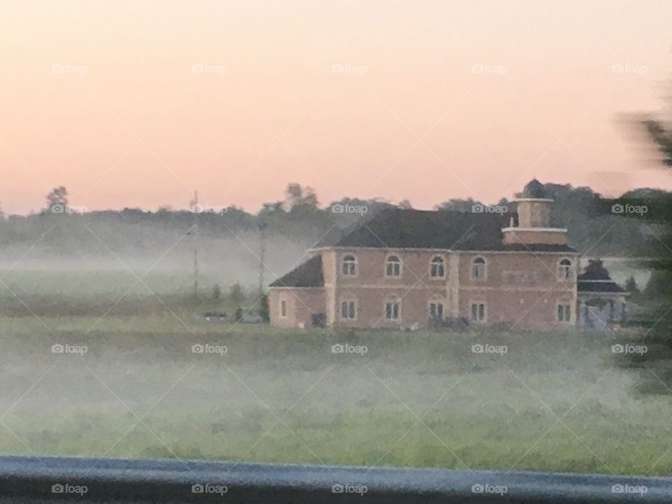 Looks like there’s a Haunted House On A Hill, or could it just be the fog, I’m not going to stop and ask that’s for sure.