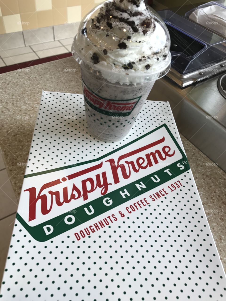Krispy Kreme coffee and donuts 