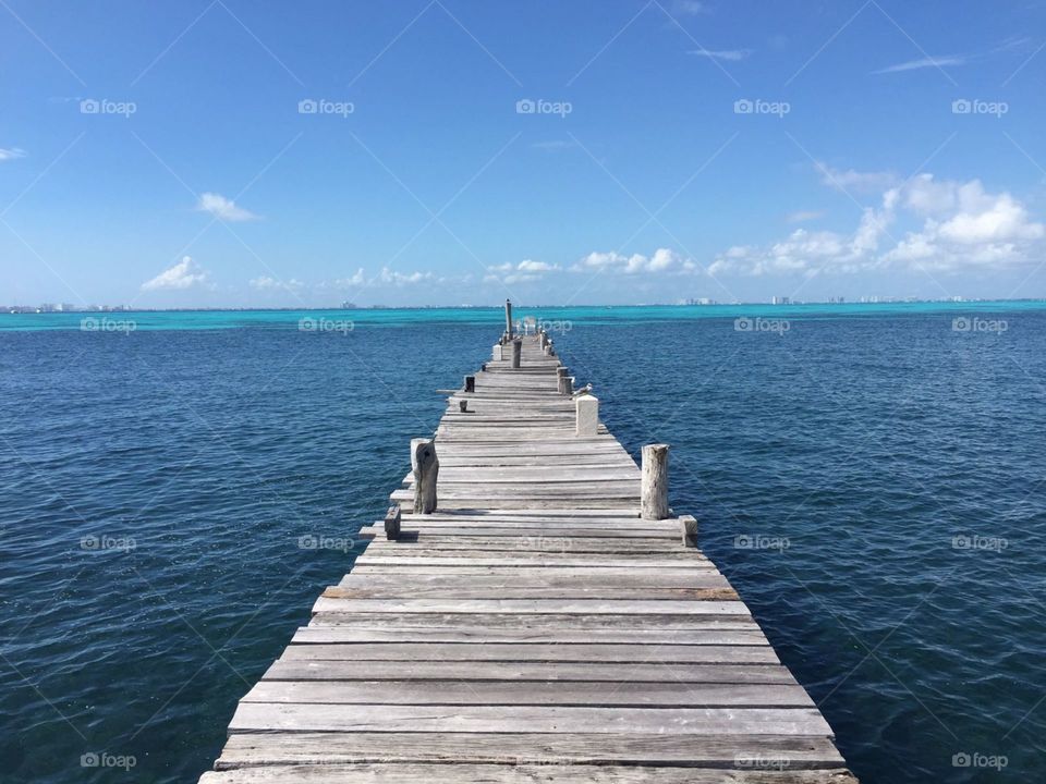 pier on the ocean, Isla Mujeres