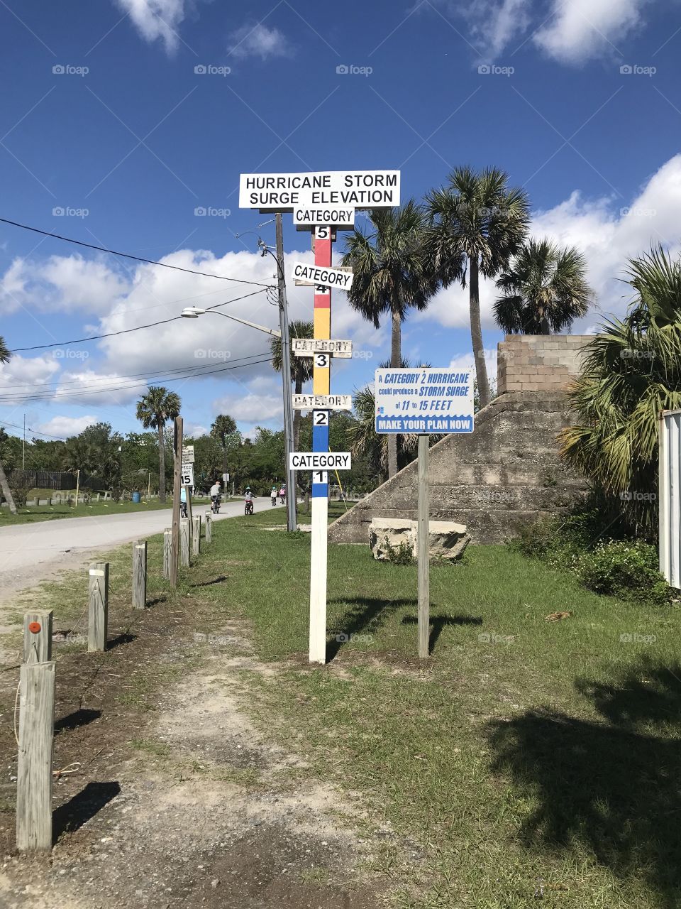 Hurricane Storm Surge Sign