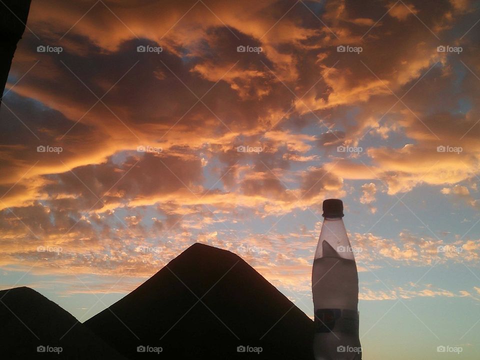 Beautiful and magic clouds in the sky.