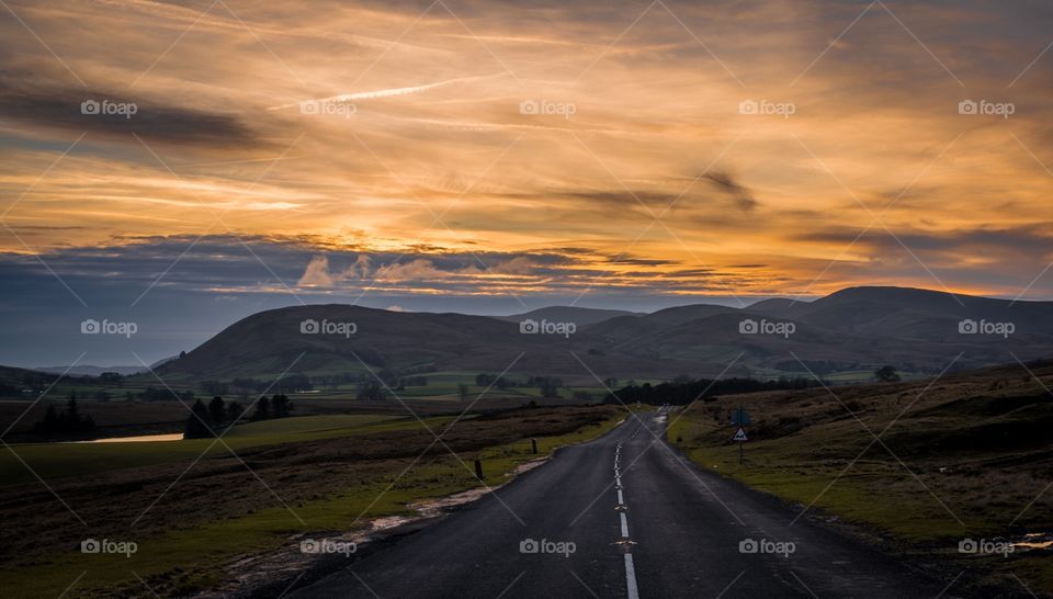 Sunset in Cumbria 