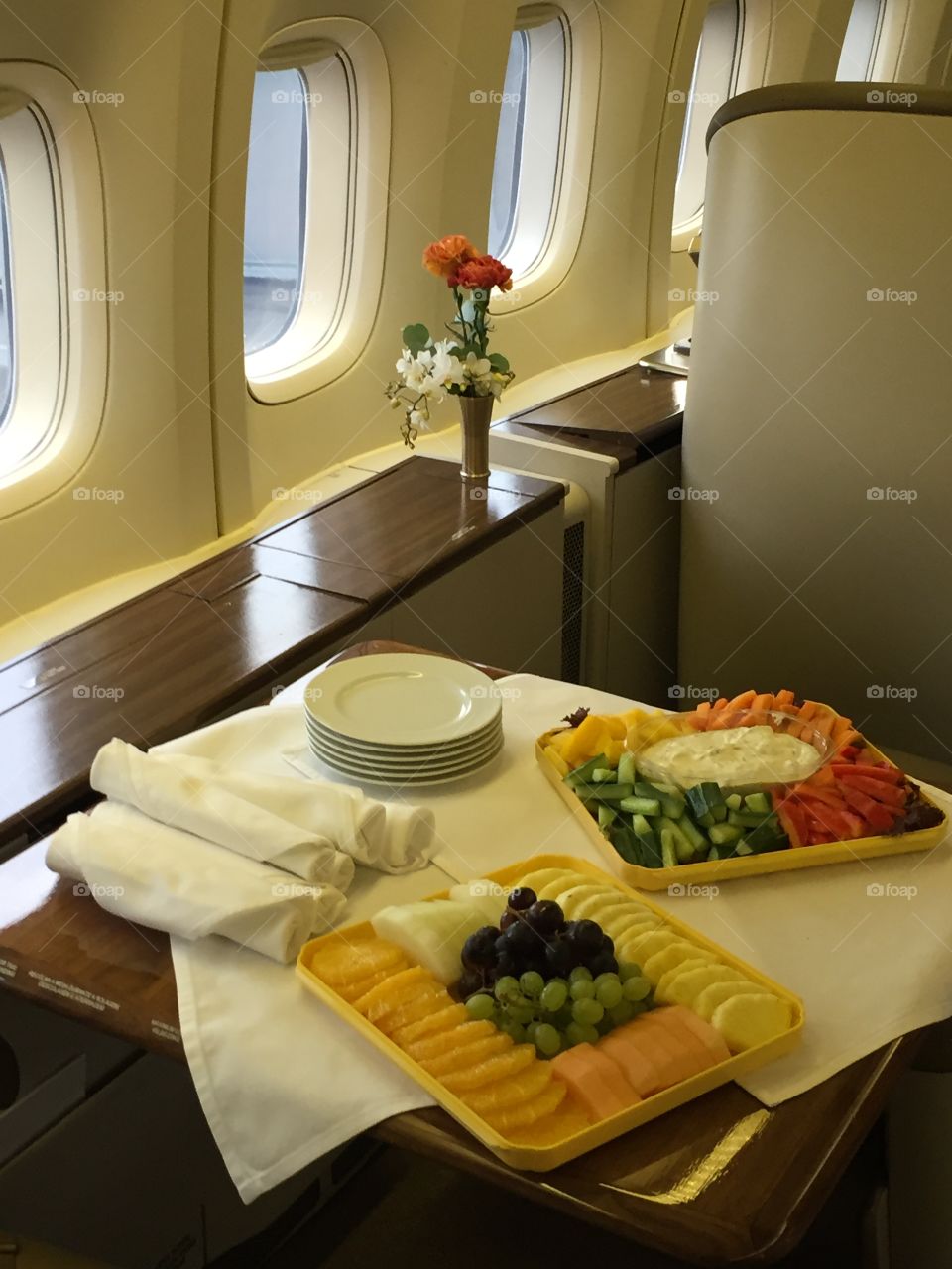 VIP aircraft catering.  747-400
