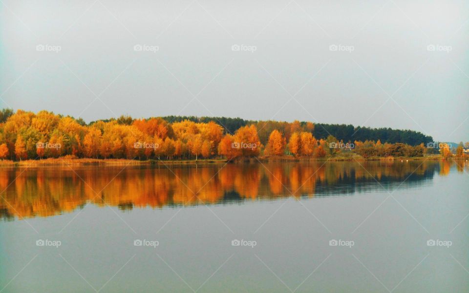 No Person, Lake, Water, Reflection, Fall