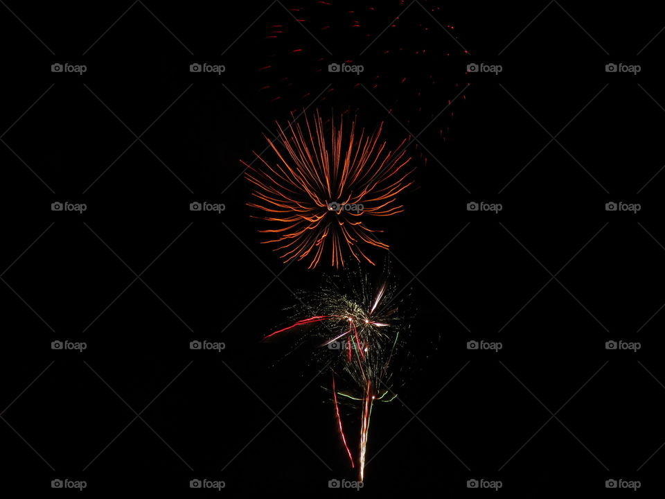 This shot is of an amazing fireworks display on the coats of Cotten Tree 