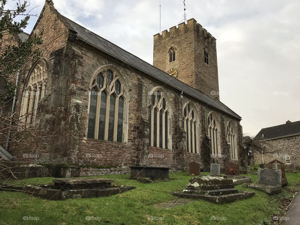 The attractive St Michael and All Angels Church, Bampton, Devon, UK
