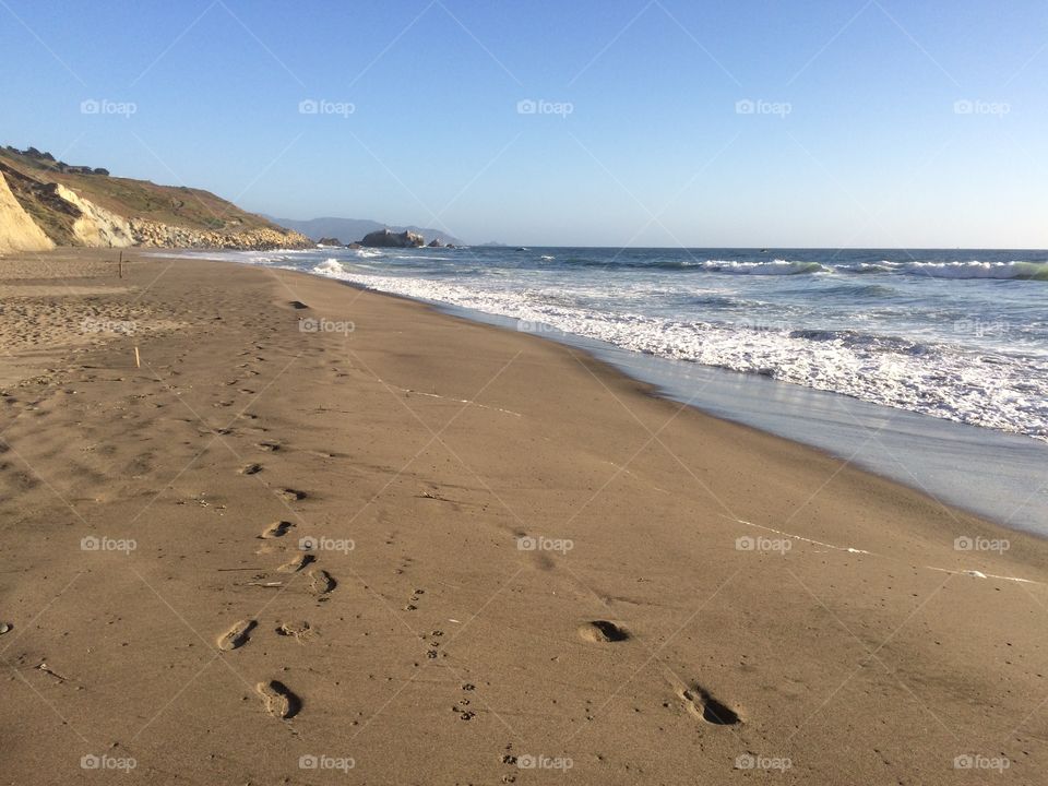 Footprints in the sand