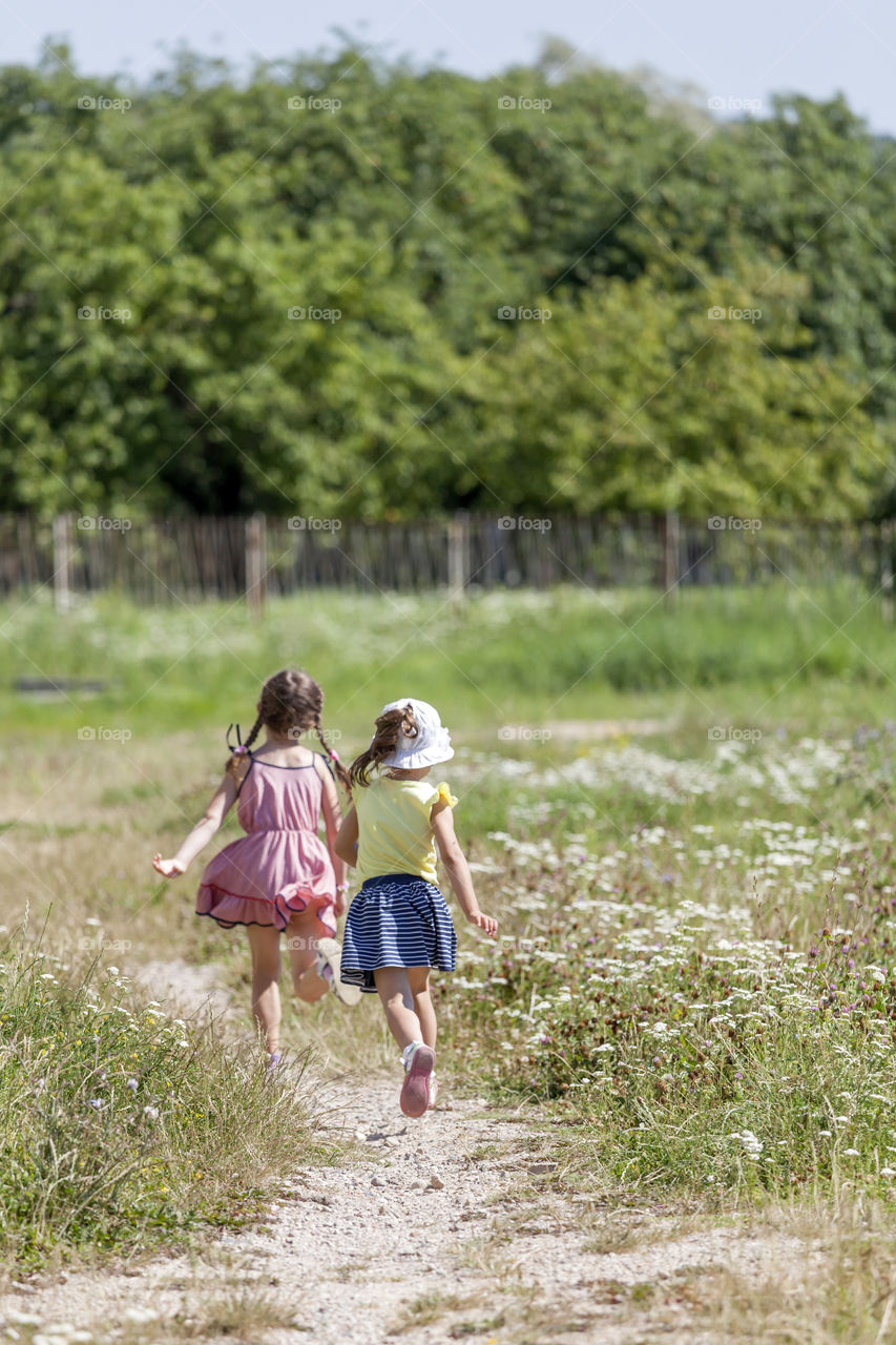 Kids playing outdoors