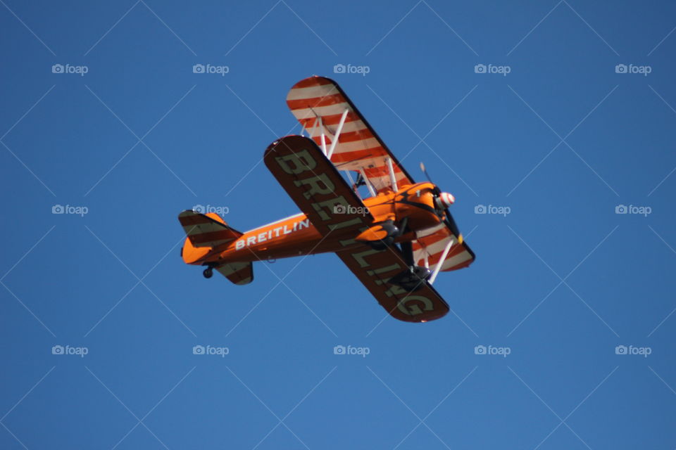 Biplane . Bristol airshow