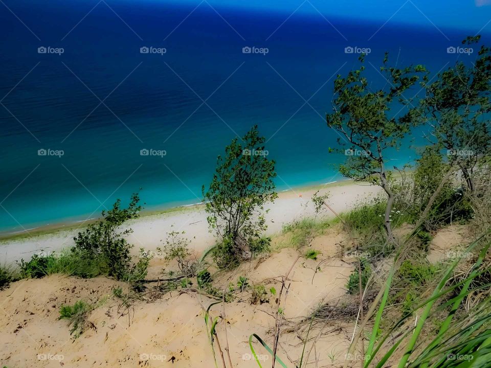 Steep descent of the Dunes