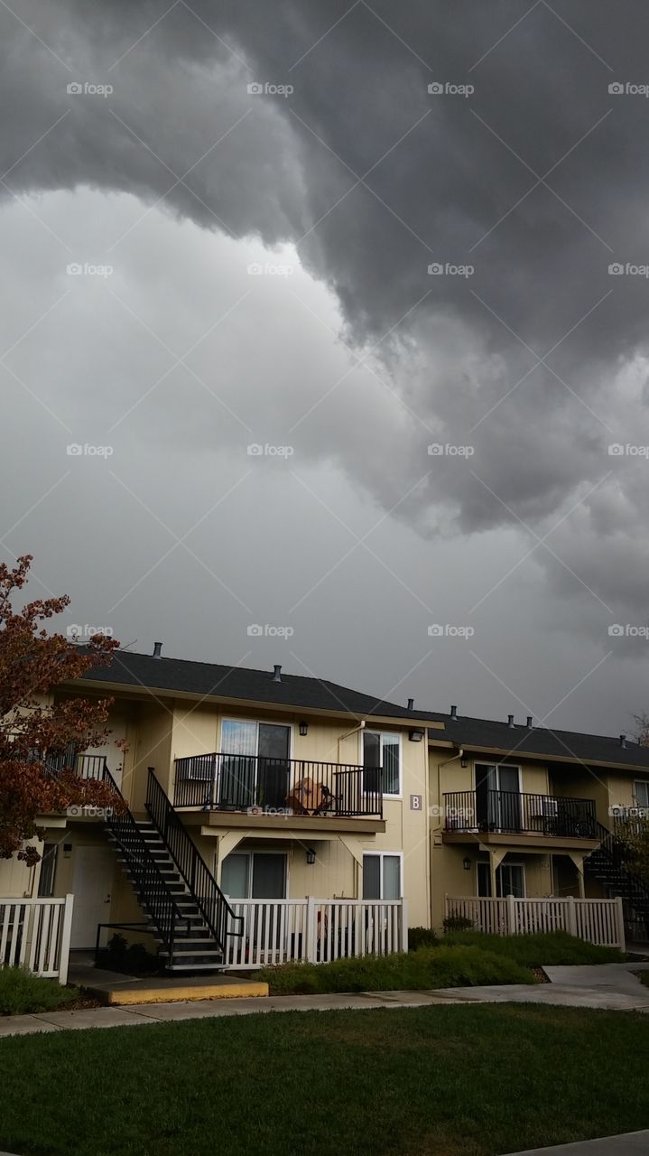 storm cloud. a stormy day in Fairfield California
