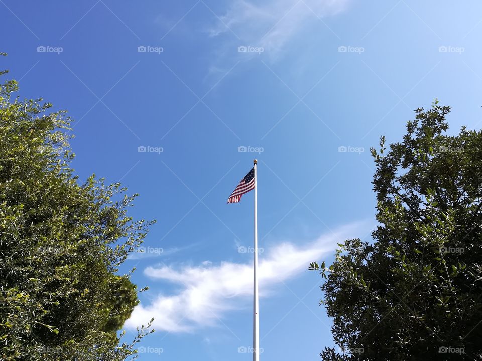 Stars and stripes banner