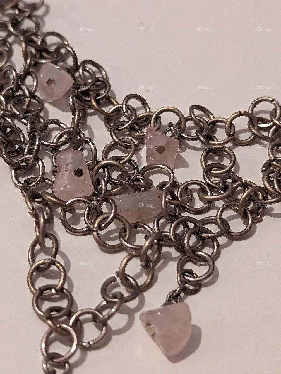 necklace with circle chain links