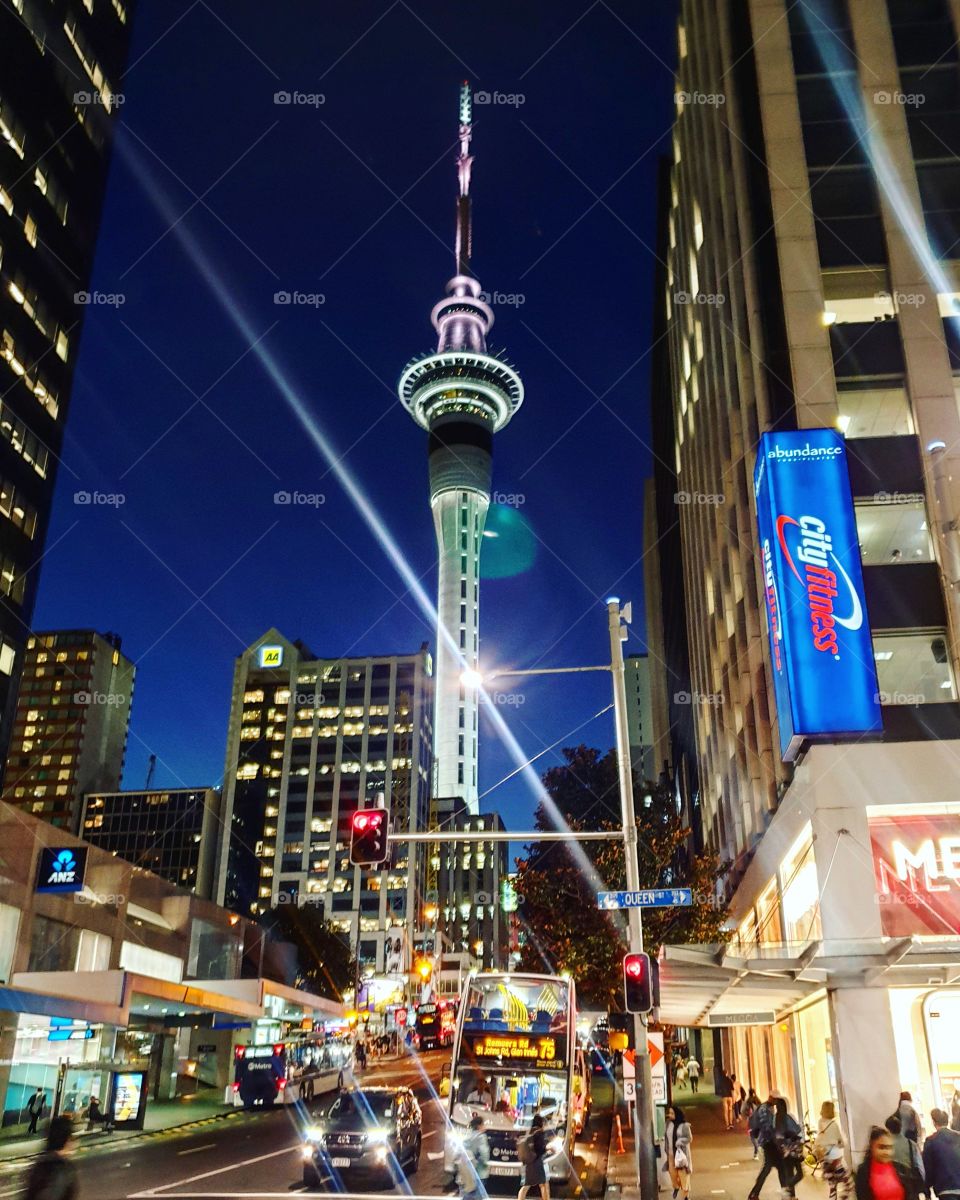 Sky Tower And Queen Street