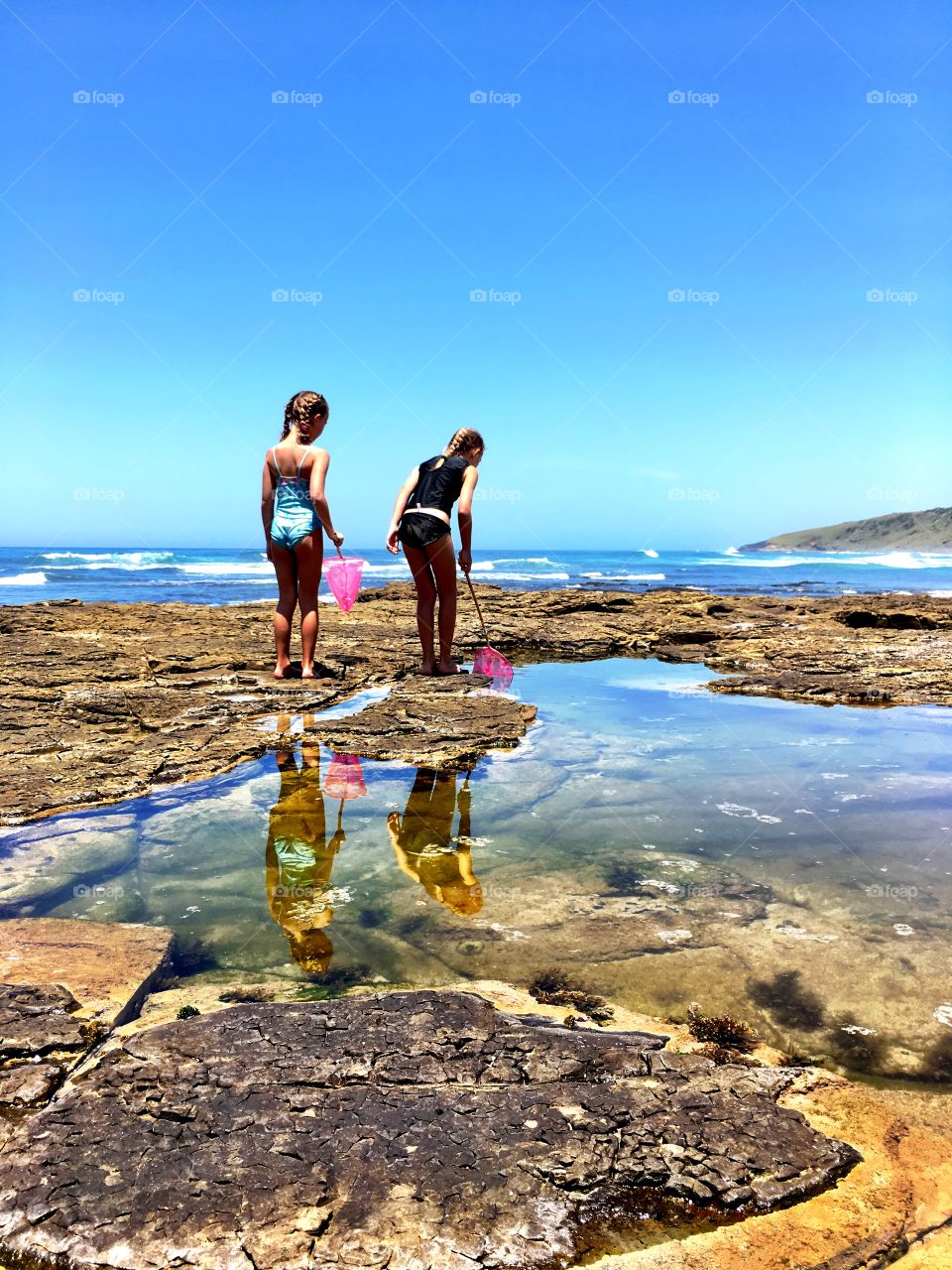 Rock pool fishing