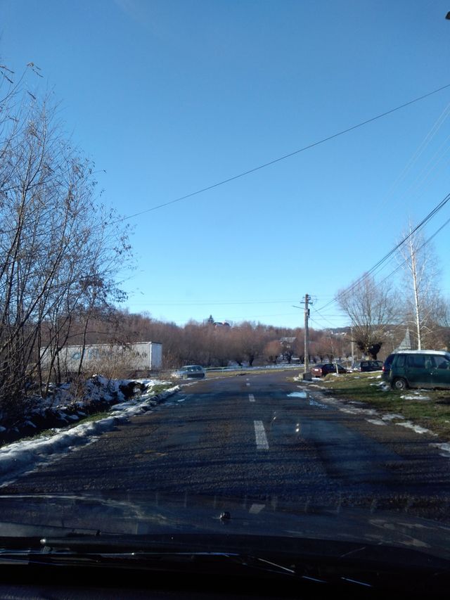 on a walk by car