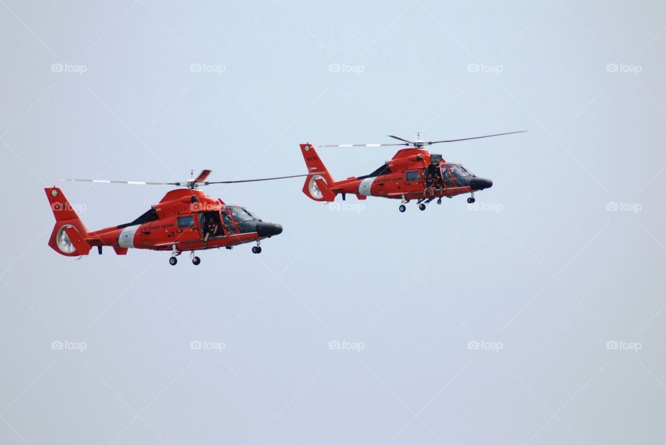 Coast Guard helicopters