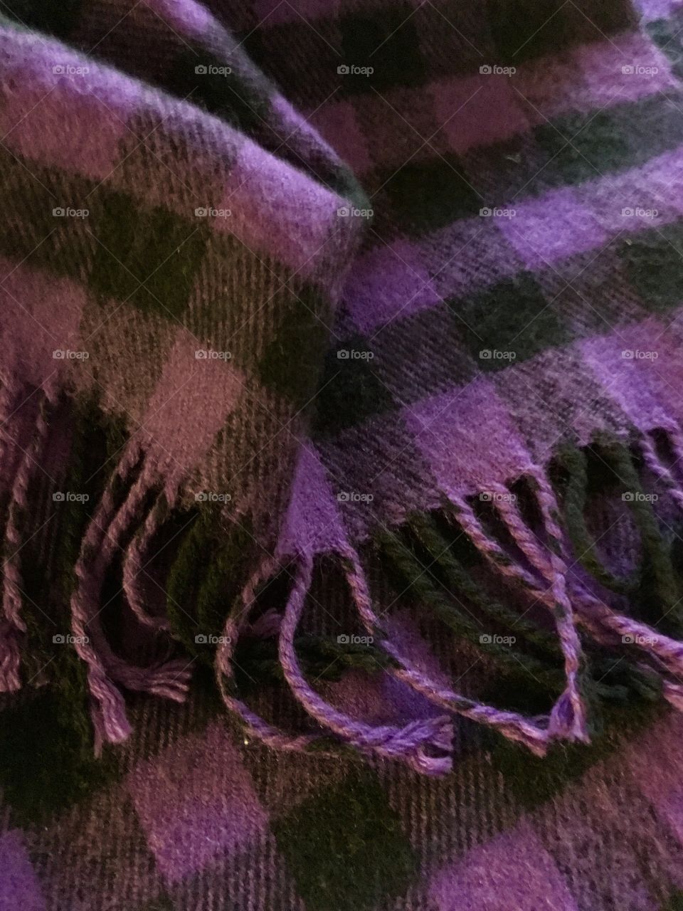 Close-up of woolen scarf