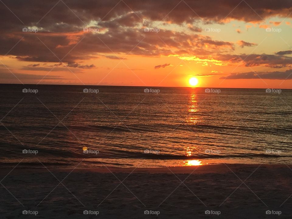 Sunset at the beach