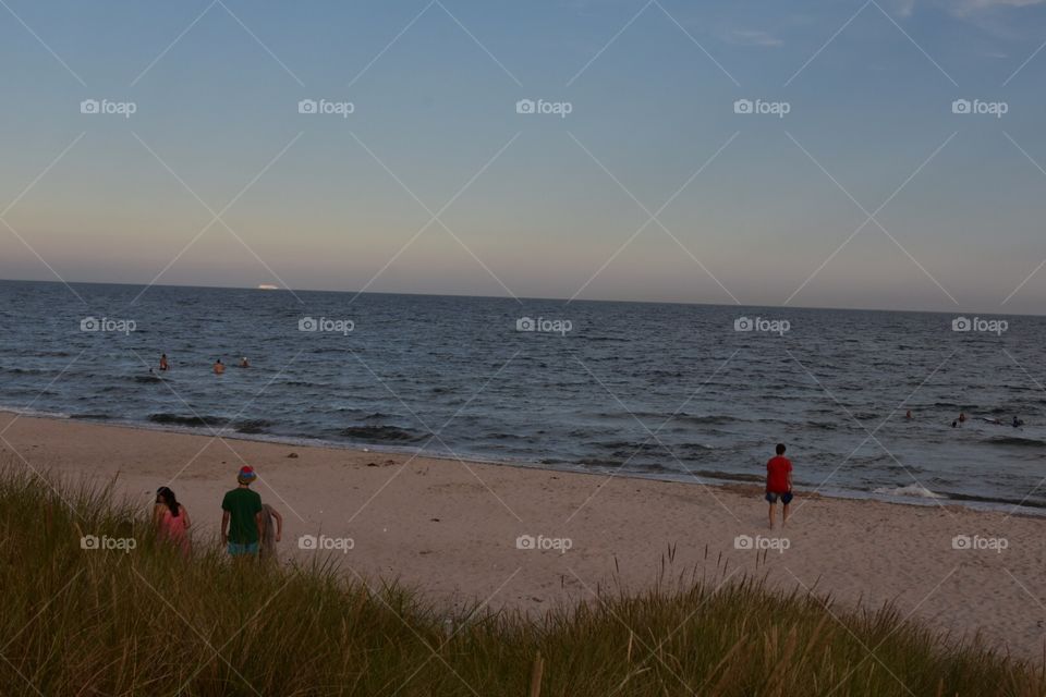 On the beach 