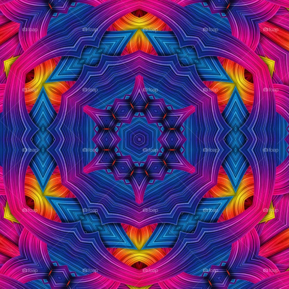 fibre pattern kaleidoscope