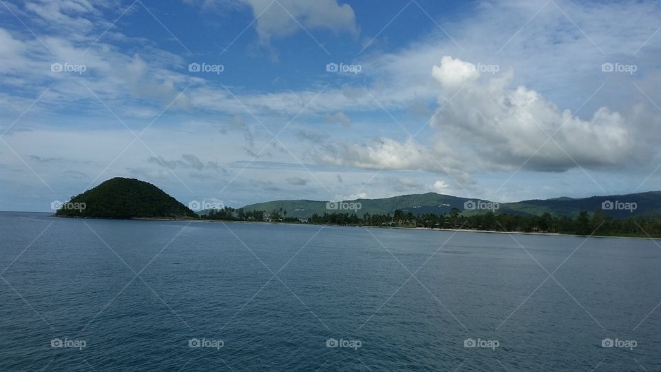 Landscape, Water, Lake, Mountain, Island