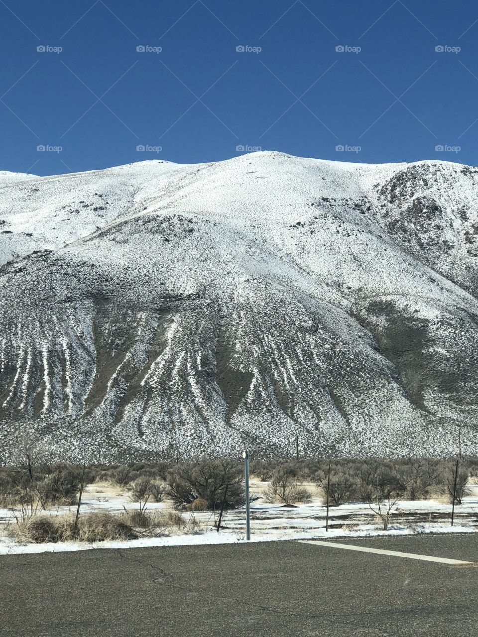 Snow covered mountain 