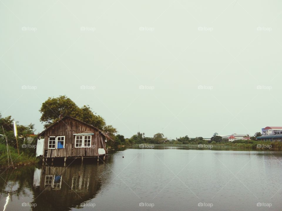 Boathouse in Thailand.