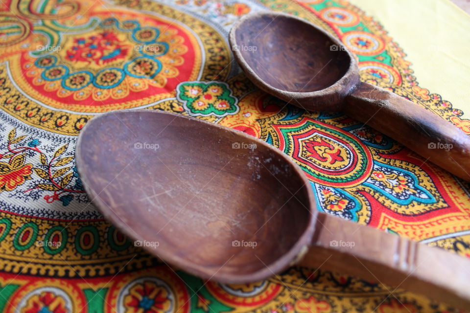 wooden traditional spoons